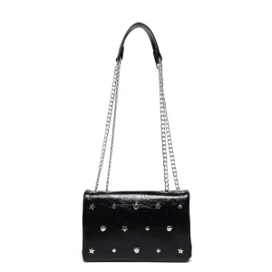 Multi-layer flip cover magnetic buckle underarm bag chain shoulder cross-body design riveted small square bag for women